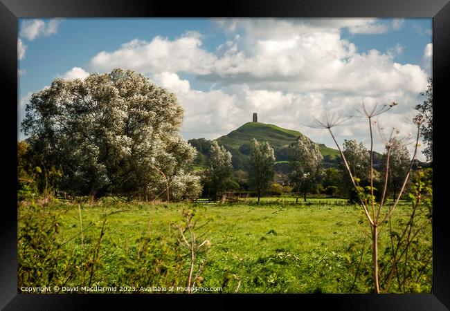 Glastonbury Tor  Framed Print by David Macdiarmid