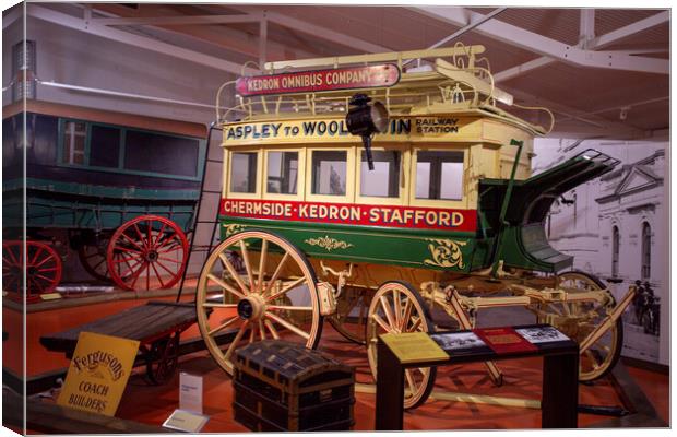Toowoomba Carriage Collection on Cobb and Co Museum Canvas Print by Antonio Ribeiro