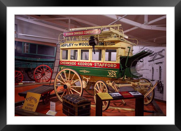 Toowoomba Carriage Collection on Cobb and Co Museum Framed Mounted Print by Antonio Ribeiro