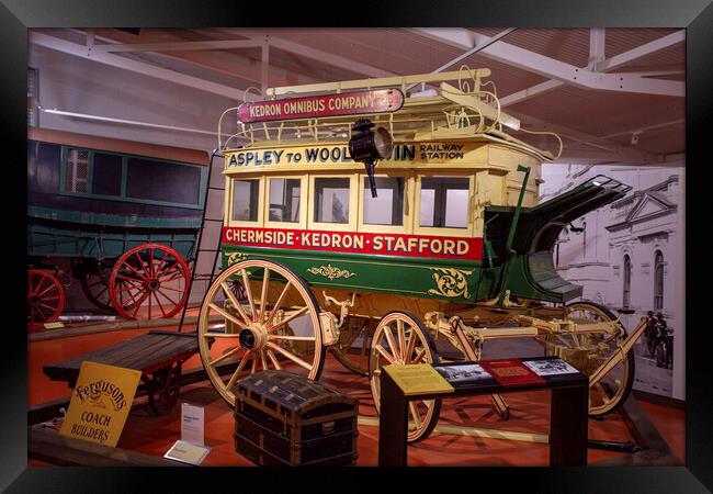 Toowoomba Carriage Collection on Cobb and Co Museum Framed Print by Antonio Ribeiro