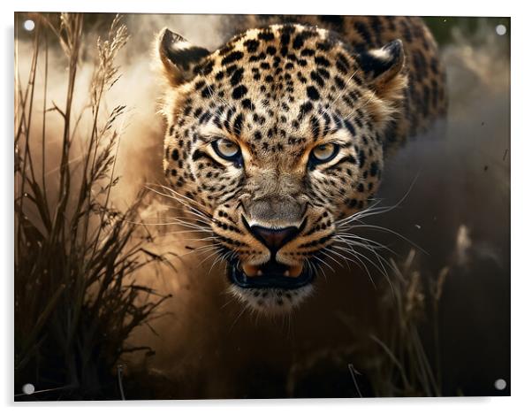 Leopard Acrylic by Steve Smith