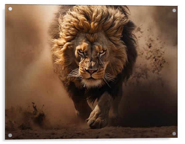 Lion Acrylic by Steve Smith