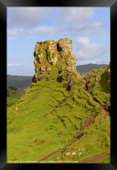 Castle Ewen Ripples Framed Print by Darrell Evans