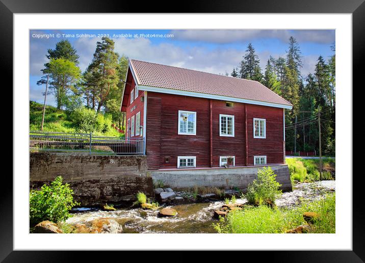 Tölli Mill in Pusula, Finland Framed Mounted Print by Taina Sohlman