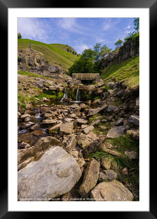 Swinner Gill, Swaledale, Yorkshire Dales Framed Mounted Print by Michael Shannon