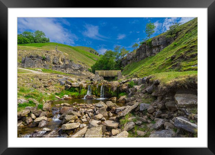 Swinnergill, Swaledale, Yorkshire Dales National P Framed Mounted Print by Michael Shannon