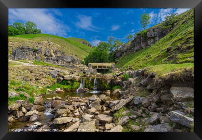 Swinnergill, Swaledale, Yorkshire Dales National P Framed Print by Michael Shannon