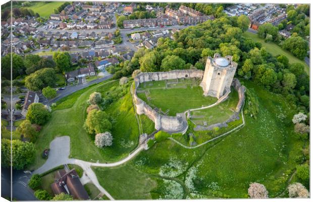 Conisbrough Castle From Above Canvas Print by Apollo Aerial Photography
