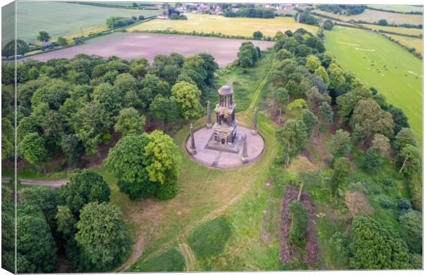 The Rockingham Mausoleum Canvas Print by Apollo Aerial Photography