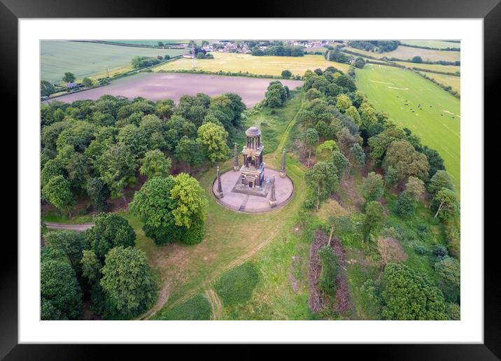 The Rockingham Mausoleum Framed Mounted Print by Apollo Aerial Photography