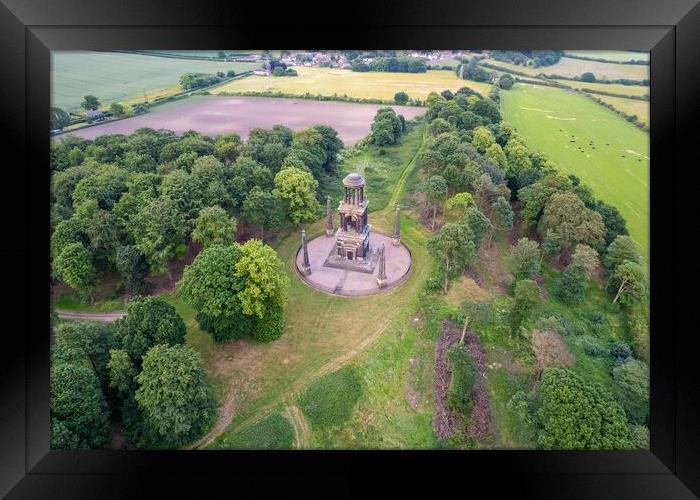 The Rockingham Mausoleum Framed Print by Apollo Aerial Photography
