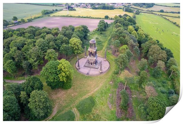 The Rockingham Mausoleum Print by Apollo Aerial Photography