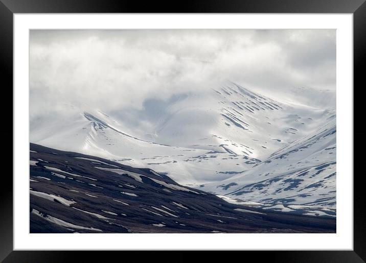 Arctic Mountain Landscape Spitsbergen Svalbard Framed Mounted Print by Martyn Arnold