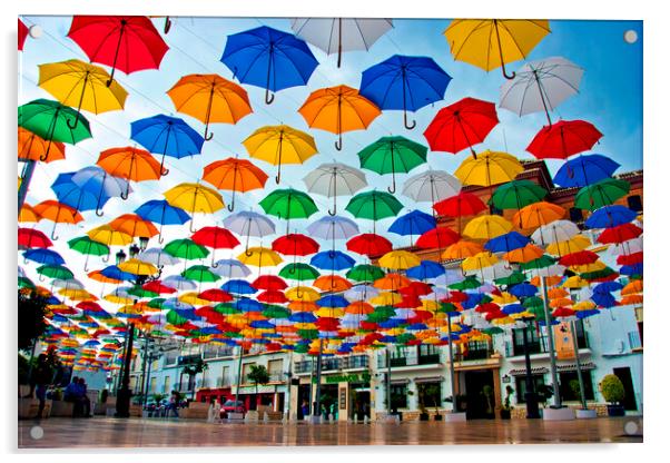 Vibrant Umbrella Canopy in Torrox Acrylic by Andy Evans Photos