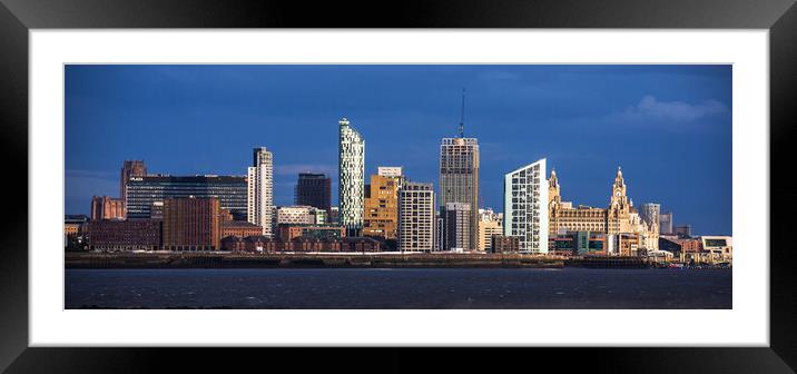 Liverpool Waterfront Framed Mounted Print by Peter Jarvis