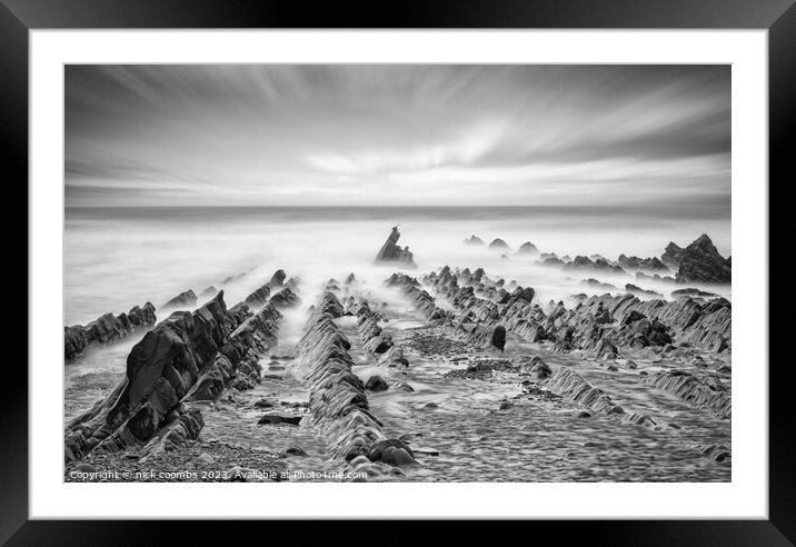 Jurassic Coast Devon Framed Mounted Print by nick coombs