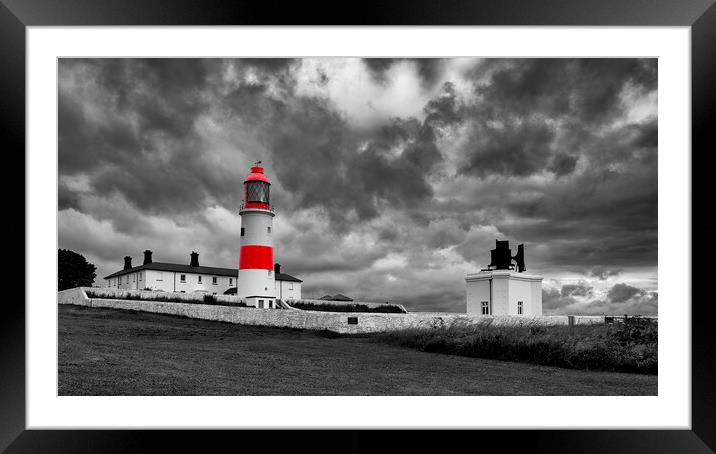 Souter Lighthouse Tyne and Wear Framed Mounted Print by Tim Hill