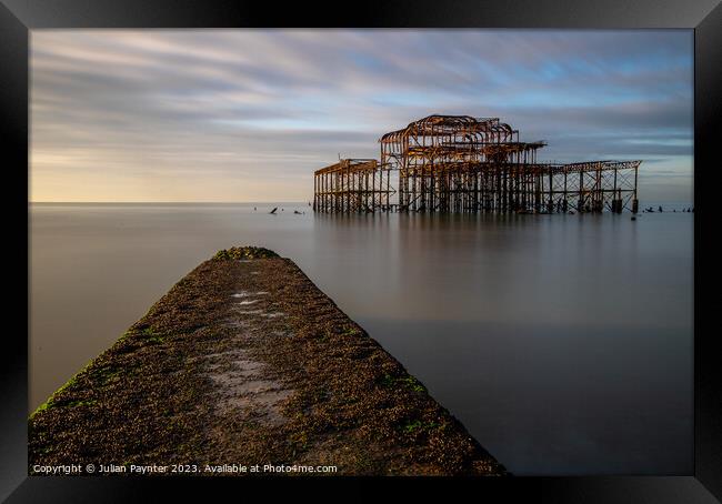 The Old Pier at Brighton Framed Print by Julian Paynter