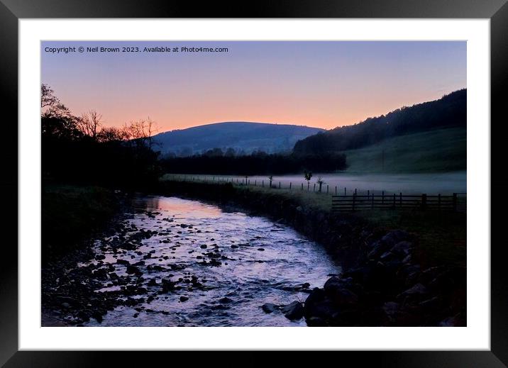 Scottish Highlands Sunset  Framed Mounted Print by Neil Brown