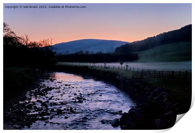 Scottish Highlands Sunset  Print by Neil Brown