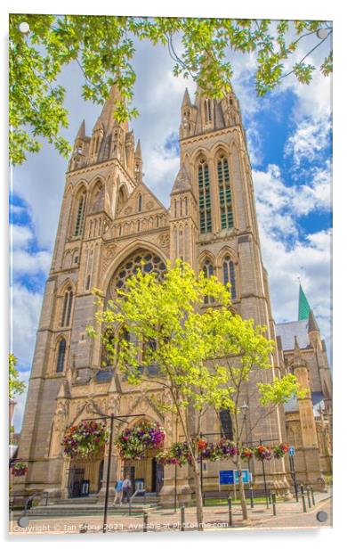 Truro Cathedral  Acrylic by Ian Stone