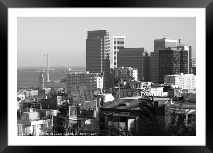 San Francisco View Framed Mounted Print by Aidan Moran