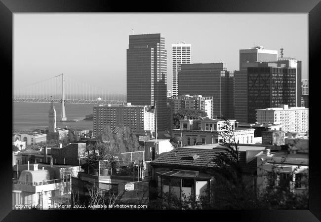 San Francisco View Framed Print by Aidan Moran