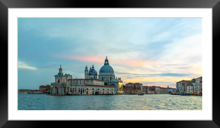 Grand Canal At Sunset Framed Mounted Print by Phil Durkin DPAGB BPE4