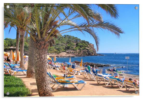 Relaxing in Ibiza Acrylic by Jim Jones