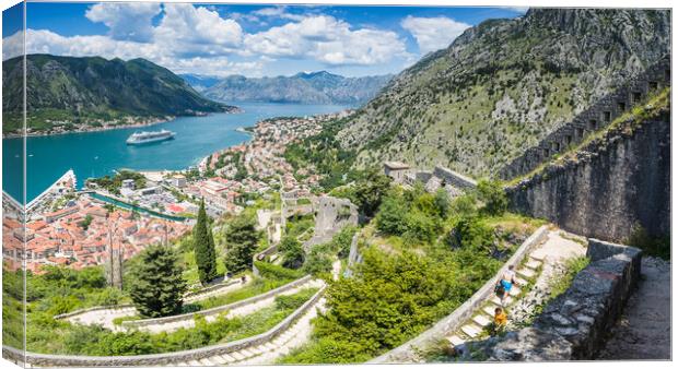 Ascending the Enchanting Ladder of Kotor Canvas Print by Jason Wells