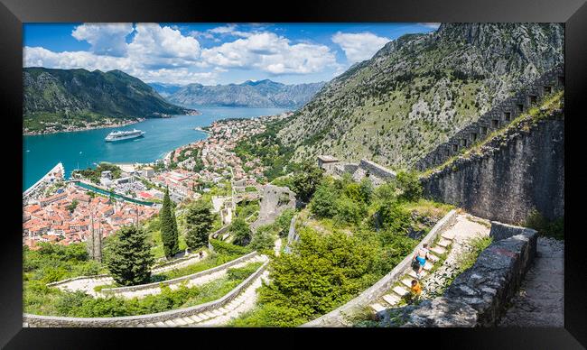 Ascending the Enchanting Ladder of Kotor Framed Print by Jason Wells