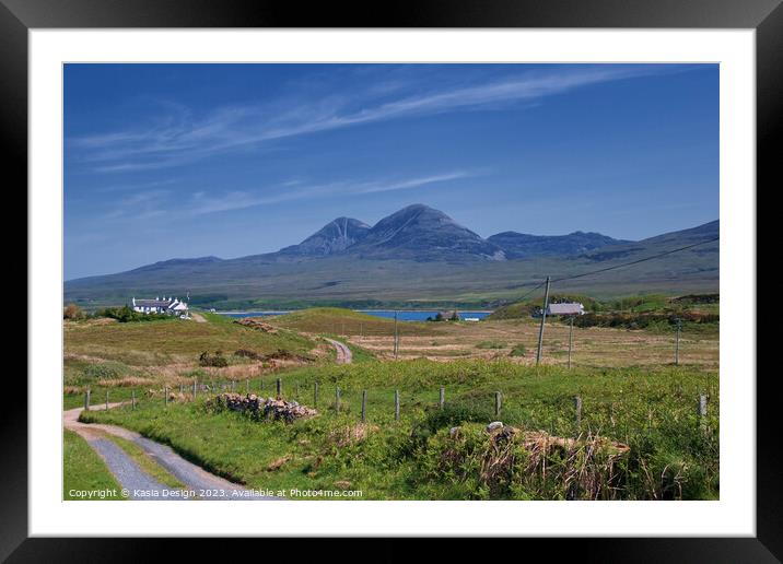 Rural Islay View across the Sound to Jura Framed Mounted Print by Kasia Design