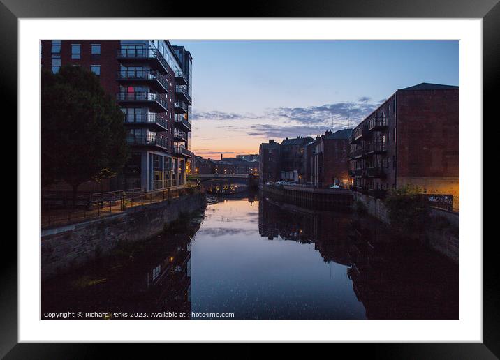 Leeds City Centre apartments Framed Mounted Print by Richard Perks