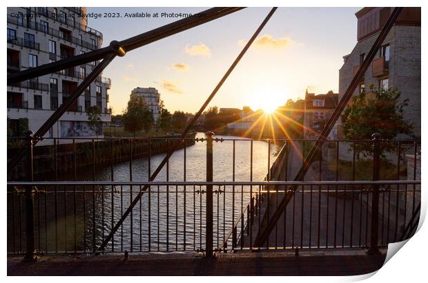 Victoria Bridge Road Bath (suspension Bridge) Print by Duncan Savidge