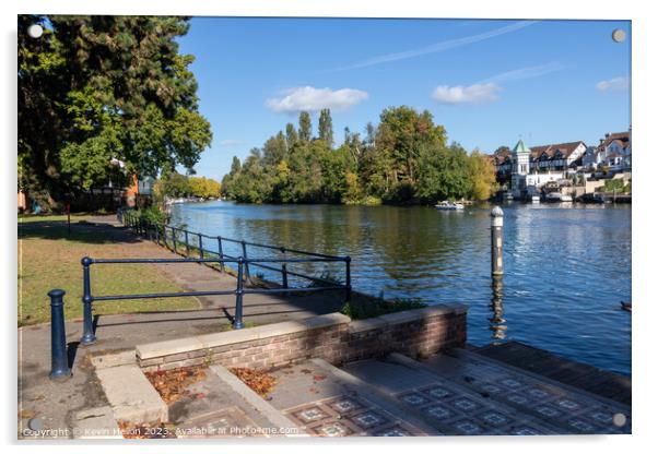 The River Thames at Maidenhead, Acrylic by Kevin Hellon