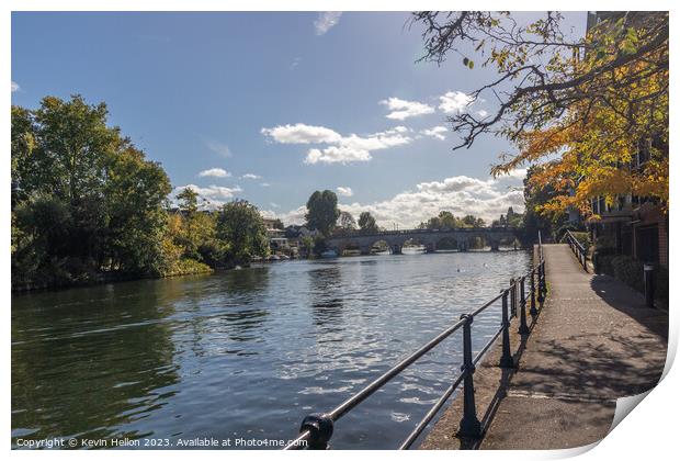 The River Thames at Maidenhead, Print by Kevin Hellon
