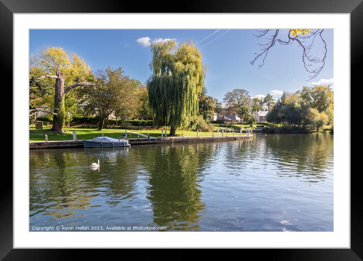 The River Thames at Maidenhead, Framed Mounted Print by Kevin Hellon