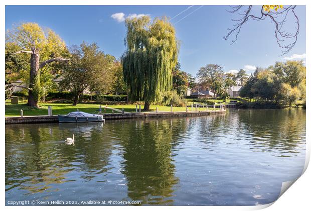The River Thames at Maidenhead, Print by Kevin Hellon