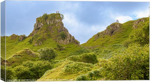 Up to Castle Ewen Canvas Print by Darrell Evans