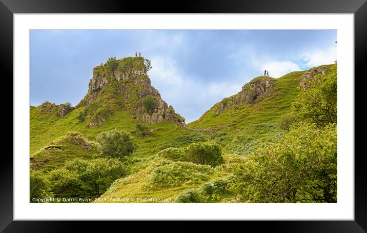 Up to Castle Ewen Framed Mounted Print by Darrell Evans
