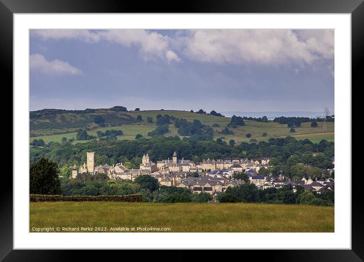 Sunshine over Menston - Yorkshire Framed Mounted Print by Richard Perks