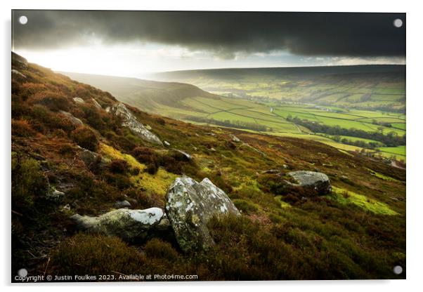 Blakey Ridge, North York Moors, Yorkshire Acrylic by Justin Foulkes