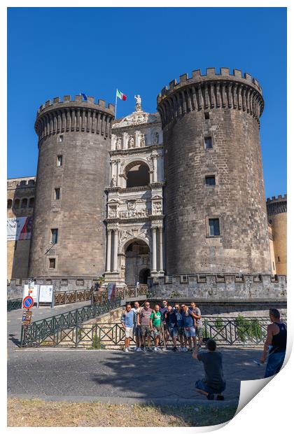 Castel Nuovo In Naples, Italy Print by Artur Bogacki