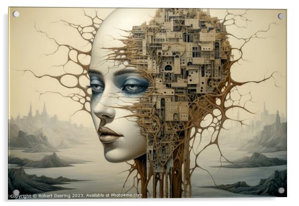Hive Mind Acrylic by Robert Deering