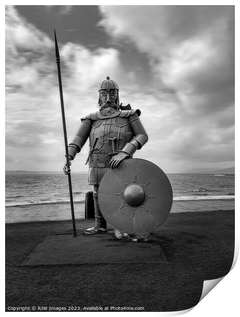 Magnus the Largs Viking Print by RJW Images