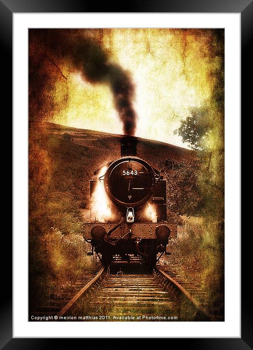 steam engine 5643 Framed Mounted Print by meirion matthias