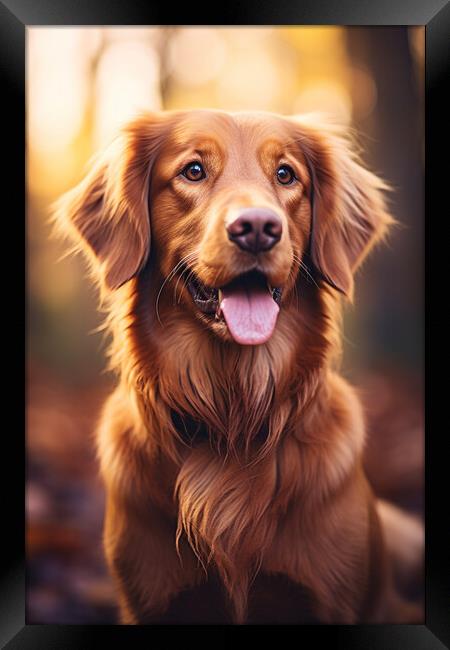 Golden Retriever Framed Print by Picture Wizard