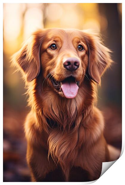 Golden Retriever Print by Picture Wizard