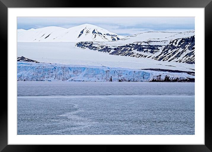 Silent, Serene, Snowy Arctic Landscape Spitsbergen Framed Mounted Print by Martyn Arnold