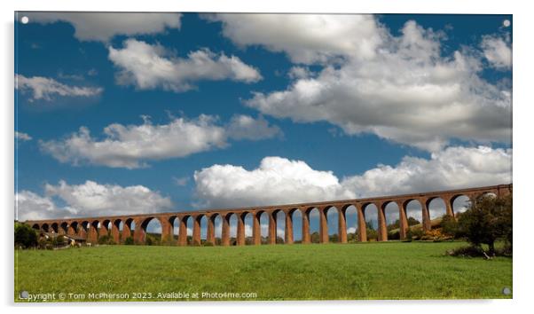 "The Striking Culloden Viaduct" Acrylic by Tom McPherson